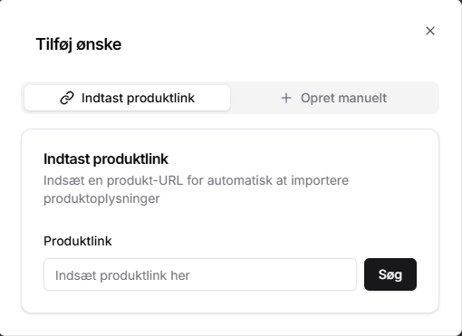 A clean and minimalistic user interface for creating a new experience listing.
